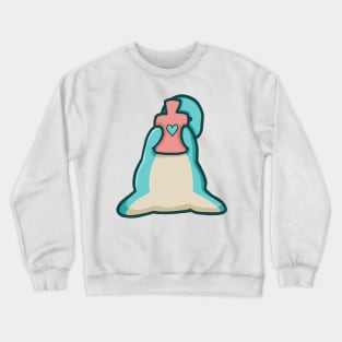 Cute long neck, Sweet dino, Love dinosaur Crewneck Sweatshirt